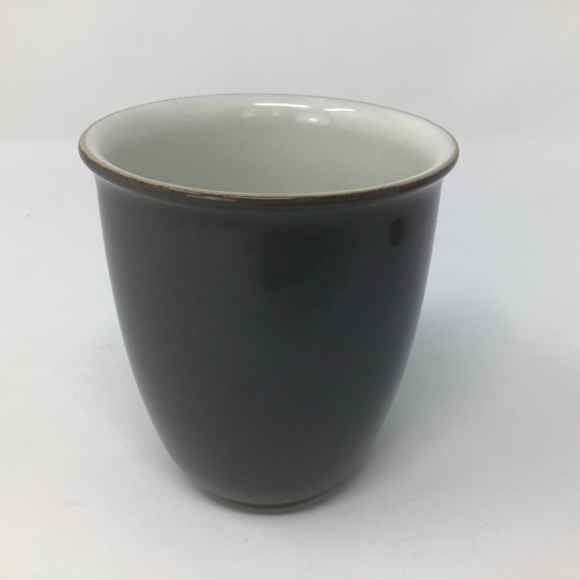 Denby Elements Stoneware Fossil Grey Coffee Tea Mugs Set of 2 - Picture 7 of 8